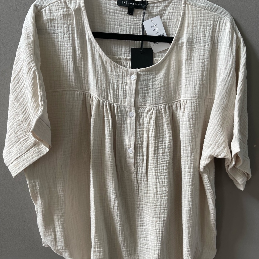 GibsonLook Linen Women's Top